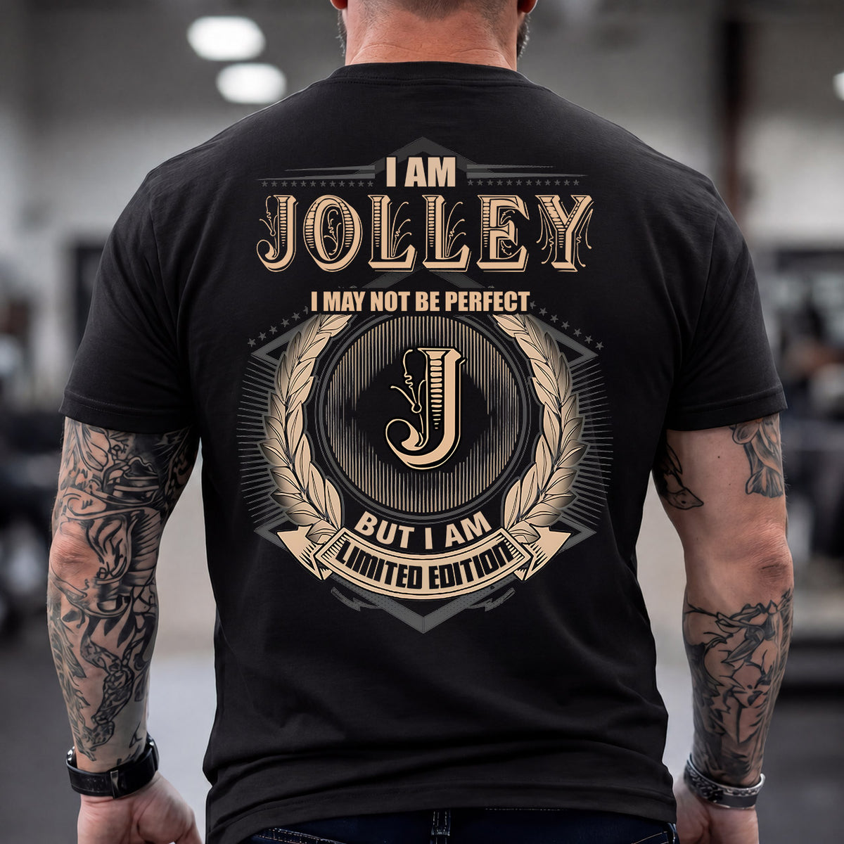 JOLLEY 2K-101–Personalized Name Quote Apparel “I Am NAME May Not Be Perfect But I Am Limited Edition”