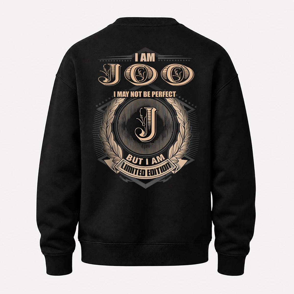 JOO 2K-101–Personalized Name Quote Apparel “I Am NAME May Not Be Perfect But I Am Limited Edition”