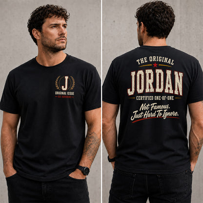 JORDAN W65-F6-168 – Personalized Original Issue Apparel “The Original NAME Certified One-of-One"