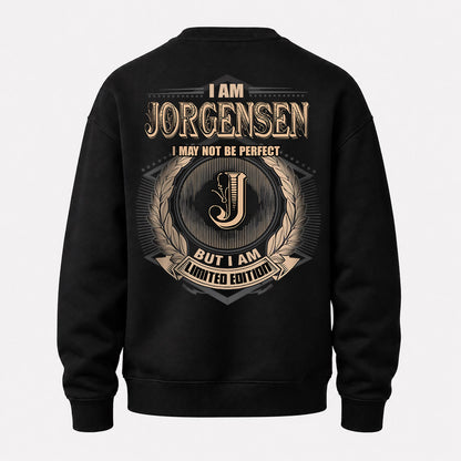 JORGENSEN 2K-101–Personalized Name Quote Apparel “I Am NAME May Not Be Perfect But I Am Limited Edition”