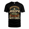 JOSEPH TT898-K6-229 – Personalized Funny Camping Quote Apparel “The Adventure Begins When The WiFi Ends”