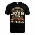 JOSH TT898-K6-229 – Personalized Funny Camping Quote Apparel “The Adventure Begins When The WiFi Ends”