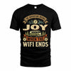 JOY TT898-K6-229 – Personalized Funny Camping Quote Apparel “The Adventure Begins When The WiFi Ends”