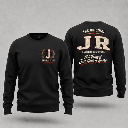 JR W65-F6-168 – Personalized Original Issue Apparel “The Original NAME Certified One-of-One"