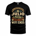 JULIO TT898-K6-229 – Personalized Funny Camping Quote Apparel “The Adventure Begins When The WiFi Ends”