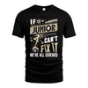 JUNIOR HH-F001 Can’t Fix It, We’re All Screwed – Personalized Handyman T-Shirt