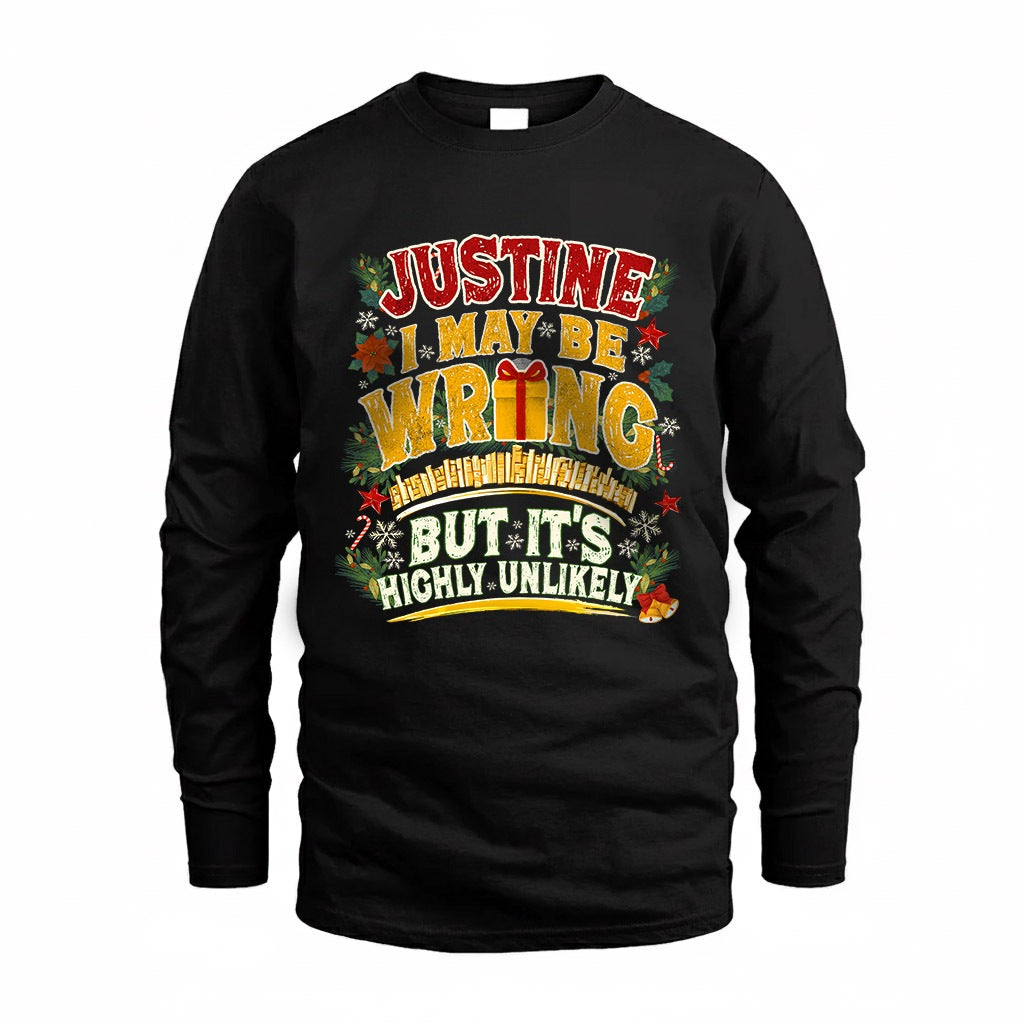 JUSTINE HH-F010 Personalized Name Funny Tshirt