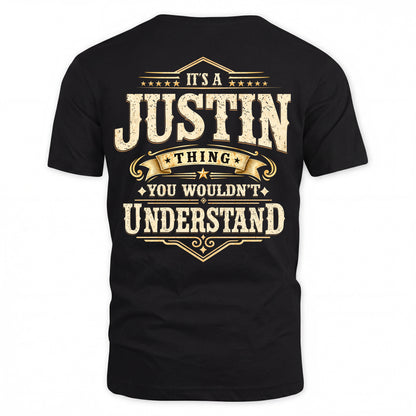 JUSTIN HH-F003–Personalized Name Quote Apparel “It’s an NAME Thing You Wouldn’t Understand”