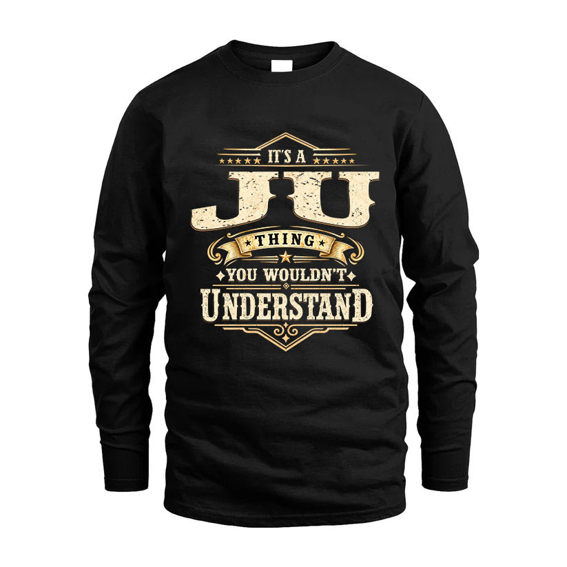 JU HH-F009–Personalized Name Quote Apparel “It’s an NAME Thing You Wouldn’t Understand”