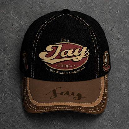 JAY  TC06 HH79 Personalized Distressed Baseball Cap, Custom Retro Trucker Hat, Statement Dad Cap