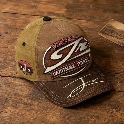 JR TC02 HH79  Personalized Name Baseball Cap, Vintage Retro Hat, Custom Gift for Him & Her