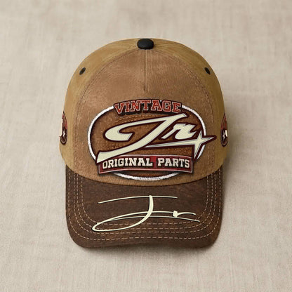 JR TC02 HH79  Personalized Name Baseball Cap, Vintage Retro Hat, Custom Gift for Him & Her