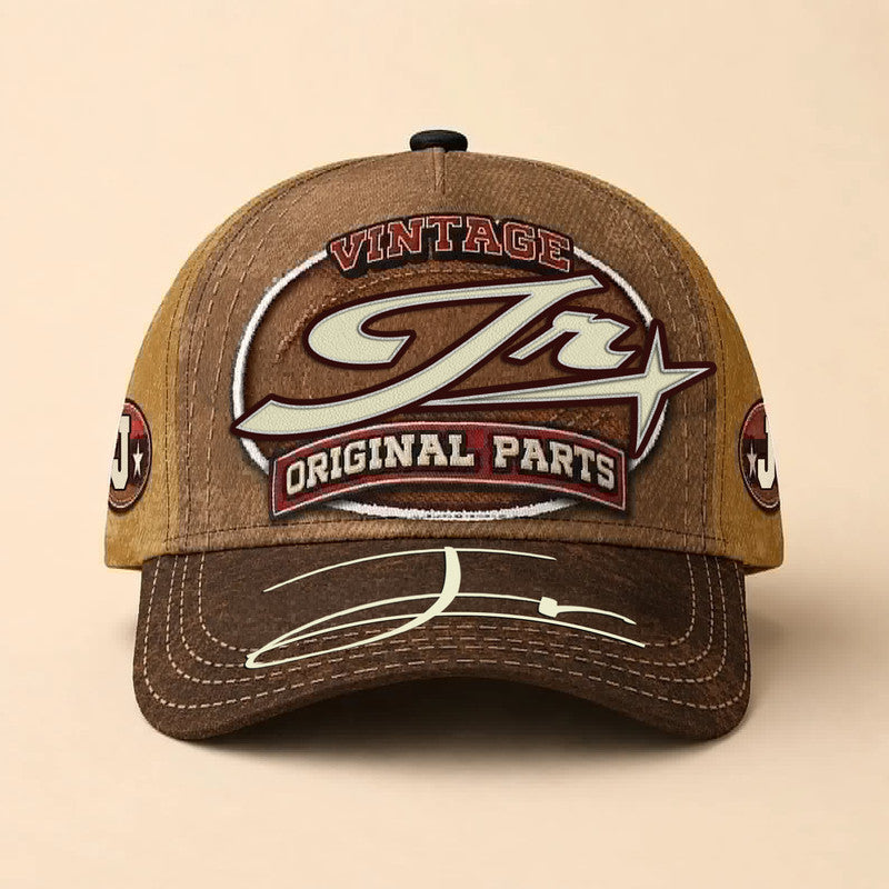 JR TC02 HH79  Personalized Name Baseball Cap, Vintage Retro Hat, Custom Gift for Him & Her