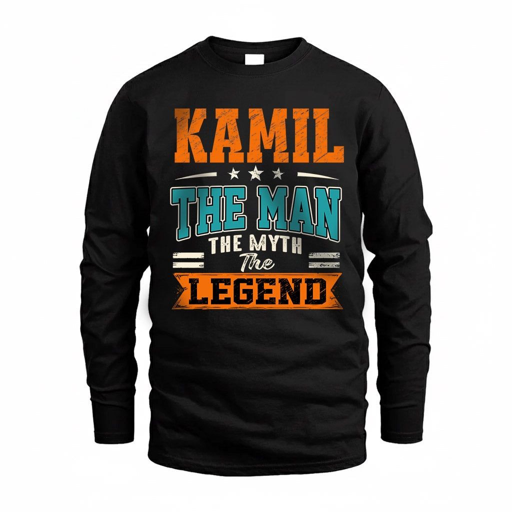 KAMIL HH F007 The Man The Myth The Legend Personalized Shirt – Gift for Men