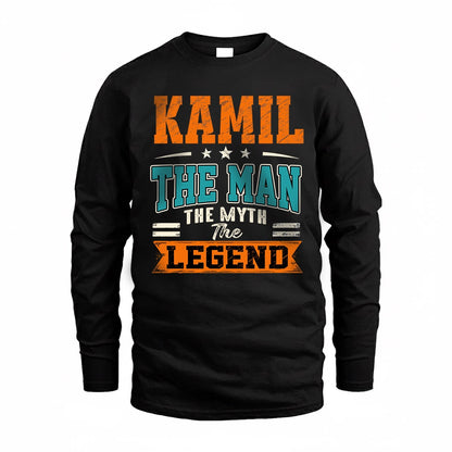 KAMIL HH F007 The Man The Myth The Legend Personalized Shirt – Gift for Men