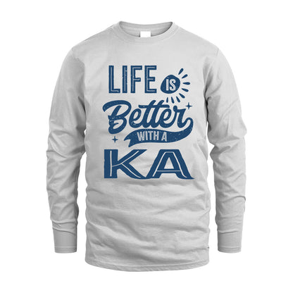 KA HH88-K2–Personalized Name Quote T-Shirt Life Is Better With Unisex Gift