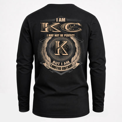 KC 2K-101–Personalized Name Quote Apparel “I Am NAME May Not Be Perfect But I Am Limited Edition”