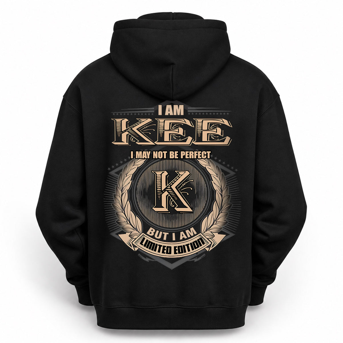 KEE 2K-101–Personalized Name Quote Apparel “I Am NAME May Not Be Perfect But I Am Limited Edition”