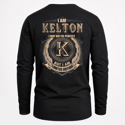 KELTON 2K-101–Personalized Name Quote Apparel “I Am NAME May Not Be Perfect But I Am Limited Edition”