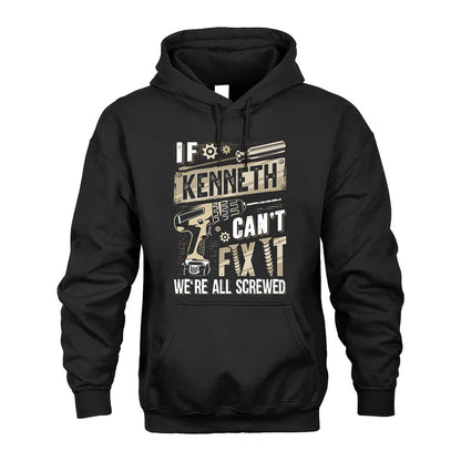 KENNETH HH-F001 Can’t Fix It, We’re All Screwed – Personalized Handyman T-Shirt