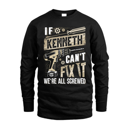 KENNETH HH-F001 Can’t Fix It, We’re All Screwed – Personalized Handyman T-Shirt