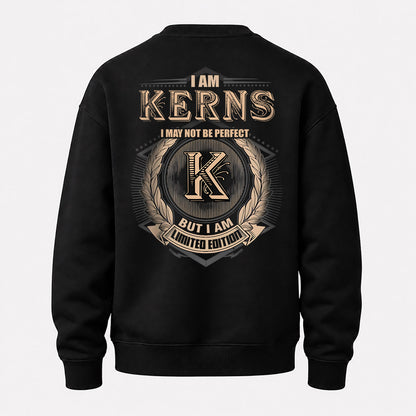 KERNS 2K-101–Personalized Name Quote Apparel “I Am NAME May Not Be Perfect But I Am Limited Edition”