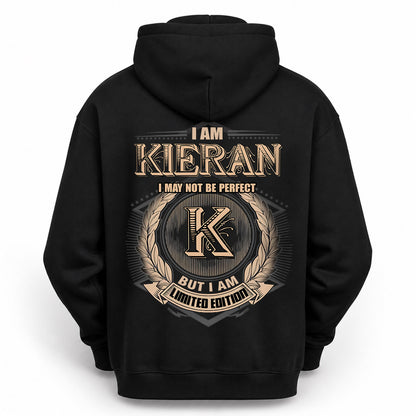 KIERAN 2K-101–Personalized Name Quote Apparel “I Am NAME May Not Be Perfect But I Am Limited Edition”