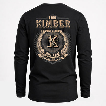 KIMBER 2K-101–Personalized Name Quote Apparel “I Am NAME May Not Be Perfect But I Am Limited Edition”