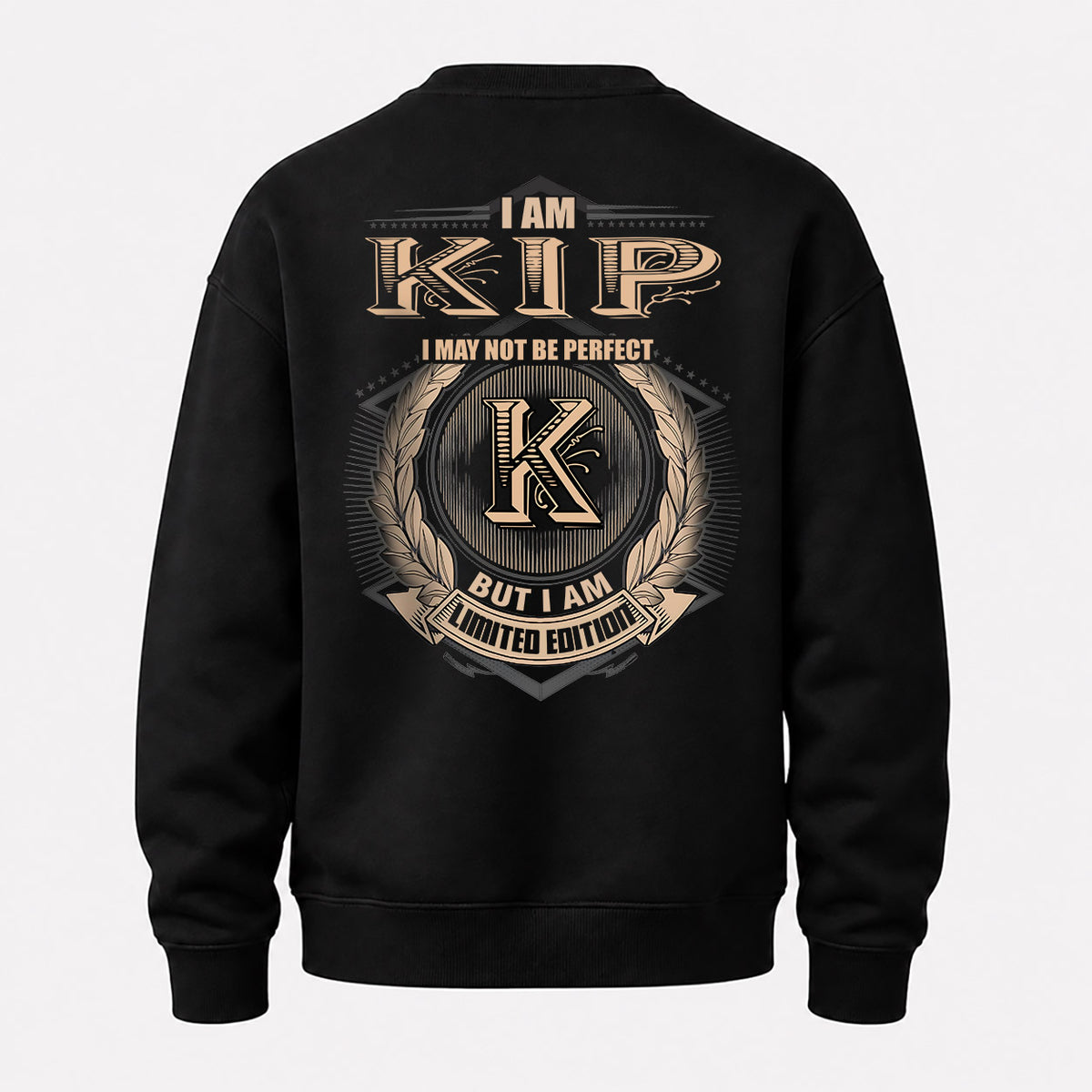 KIP 2K-101–Personalized Name Quote Apparel “I Am NAME May Not Be Perfect But I Am Limited Edition”