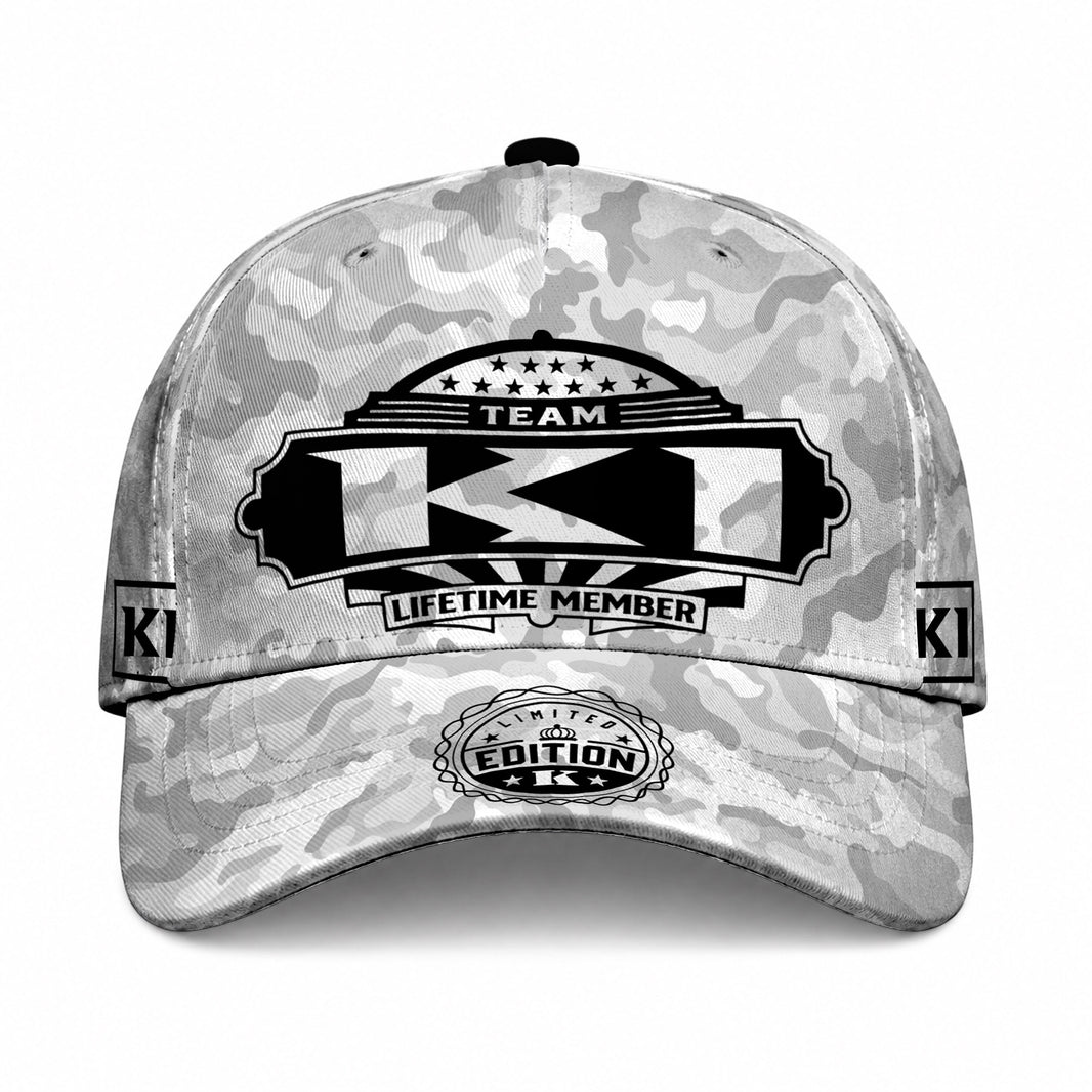 KI TC01 HH79 Team Your Name Hat, Personalized Camo Baseball Cap, Custom Family Gift, Gift for Him Her