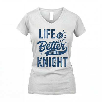 KNIGHT HH88-K2–Personalized Name Quote T-Shirt Life Is Better With Unisex Gift