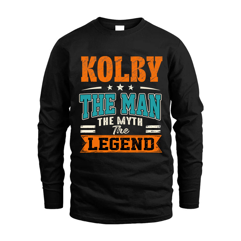 KOLBY HH F007 The Man The Myth The Legend Personalized Shirt – Gift for Men