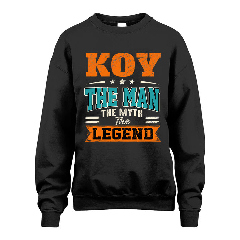 KOY HH F007 The Man The Myth The Legend Personalized Shirt – Gift for Men