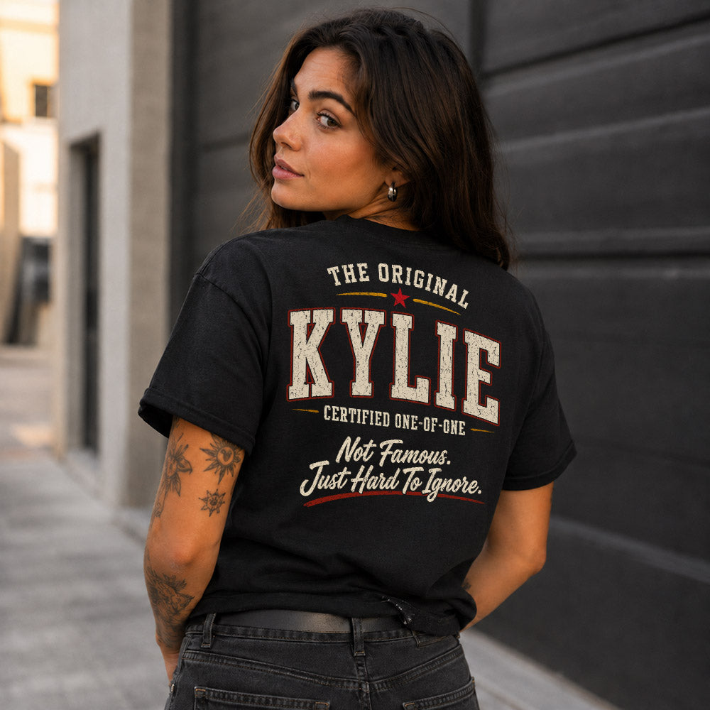 KYLIE W65-F6-168 – Personalized Original Issue Apparel “The Original NAME Certified One-of-One"