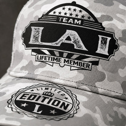 LAI TC01 HH79 Team Your Name Hat, Personalized Camo Baseball Cap, Custom Family Gift, Gift for Him Her