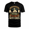 LAI TT898-K6-229 – Personalized Funny Camping Quote Apparel “The Adventure Begins When The WiFi Ends”