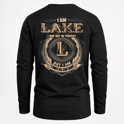 LAKE 2K-101–Personalized Name Quote Apparel “I Am NAME May Not Be Perfect But I Am Limited Edition”
