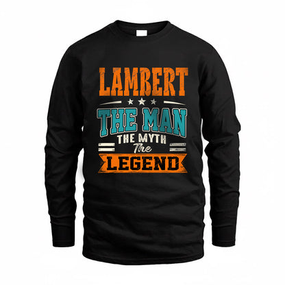 LAMBERT HH F007 The Man The Myth The Legend Personalized Shirt – Gift for Men