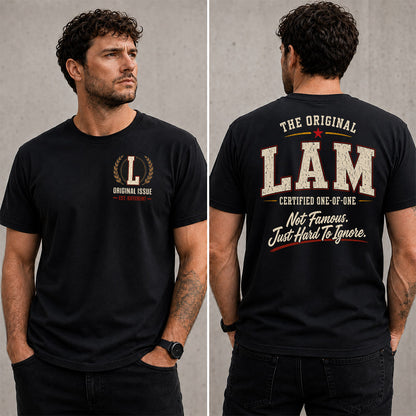 LAM W65-F6-168 – Personalized Original Issue Apparel “The Original NAME Certified One-of-One"