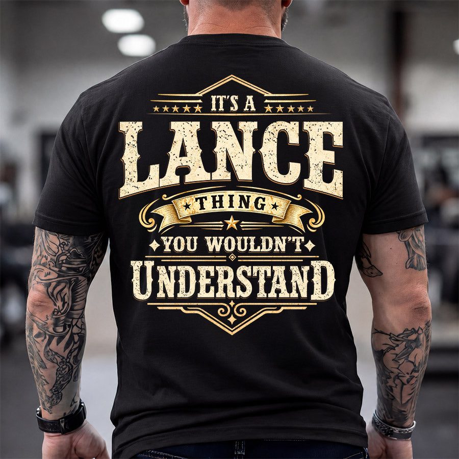 LANCE HH-F003–Personalized Name Quote Apparel “It’s an NAME Thing You Wouldn’t Understand”
