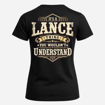 LANCE HH-F003–Personalized Name Quote Apparel “It’s an NAME Thing You Wouldn’t Understand”