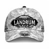LANDRUM TC01 HH79 Team Your Name Hat, Personalized Camo Baseball Cap, Custom Family Gift, Gift for Him Her