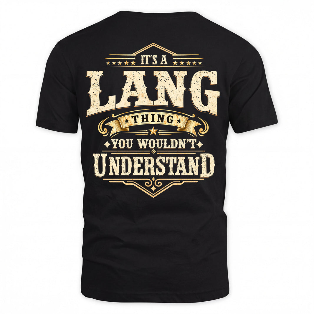 LANG HH-F003–Personalized Name Quote Apparel “It’s an NAME Thing You Wouldn’t Understand”
