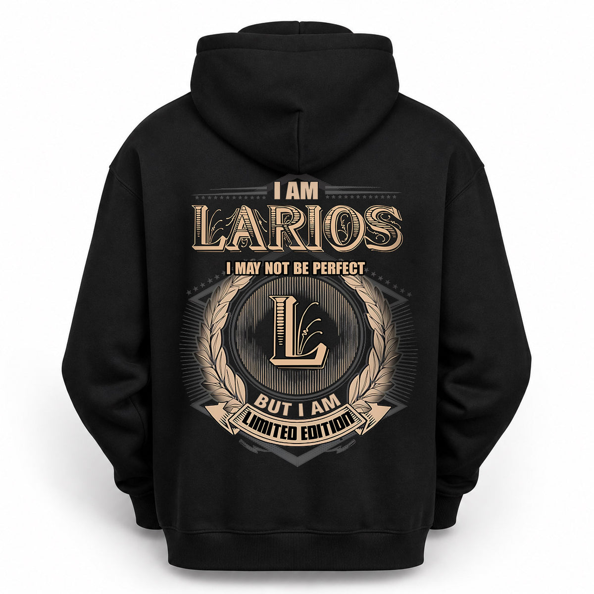 LARIOS 2K-101–Personalized Name Quote Apparel “I Am NAME May Not Be Perfect But I Am Limited Edition”