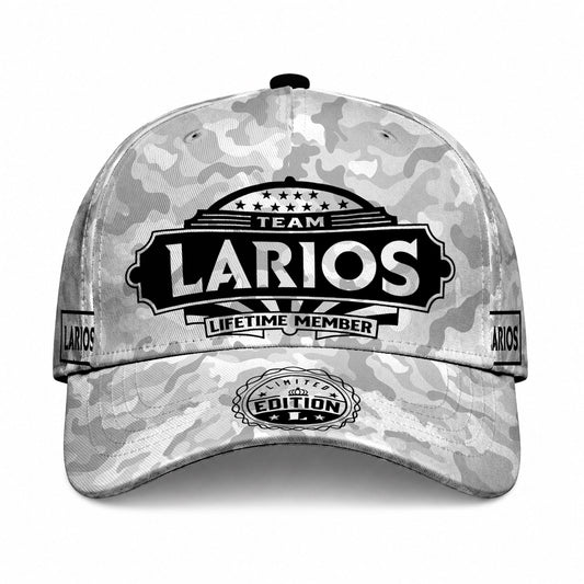 LARIOS TC01 HH79 Team Your Name Hat, Personalized Camo Baseball Cap, Custom Family Gift, Gift for Him Her