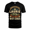 LAURIE TT898-K6-229 – Personalized Funny Camping Quote Apparel “The Adventure Begins When The WiFi Ends”