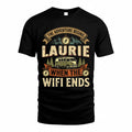 LAURIE TT898-K6-229 – Personalized Funny Camping Quote Apparel “The Adventure Begins When The WiFi Ends”
