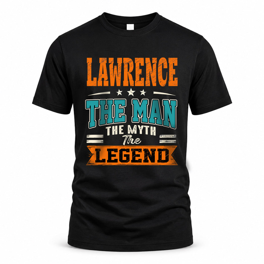 LAWRENCE HH F007 The Man The Myth The Legend Personalized Shirt – Gift for Men