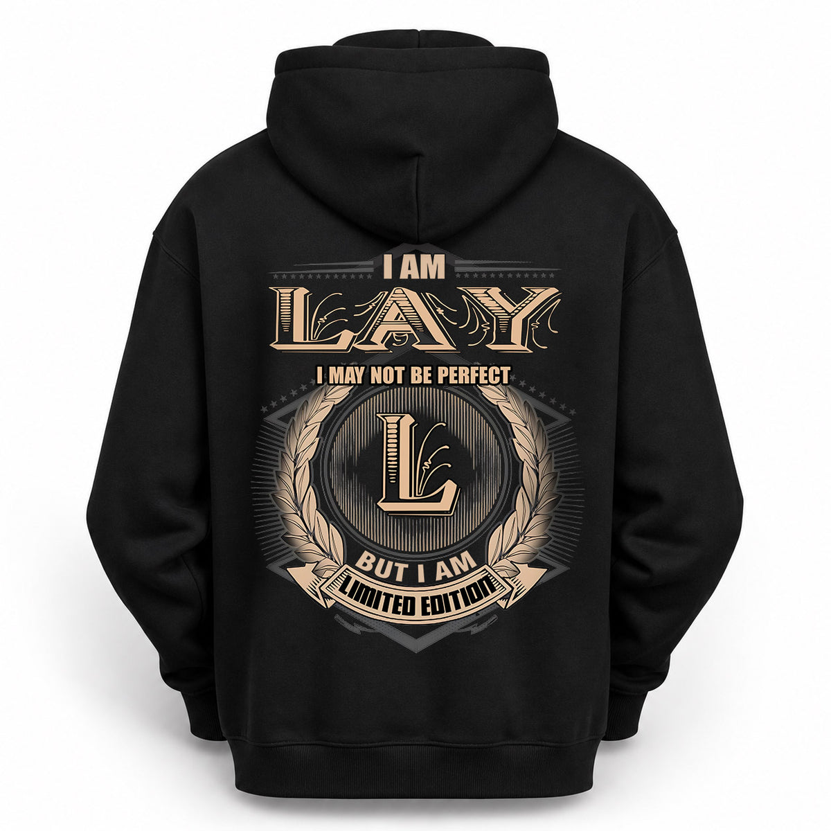 LAY 2K-101–Personalized Name Quote Apparel “I Am NAME May Not Be Perfect But I Am Limited Edition”