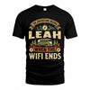 LEAH TT898-K6-229 – Personalized Funny Camping Quote Apparel “The Adventure Begins When The WiFi Ends”